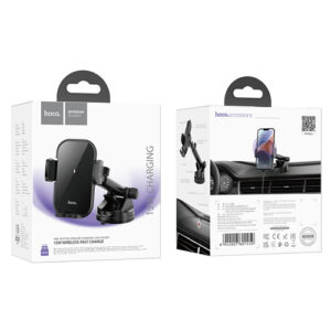 Hoco Car Holder with Wireless Fast Charging HW5 - Black