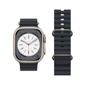 Hoco Double Silicone Strap for iWatch (42/44/45/49mm) WA12 - Midnight Blue