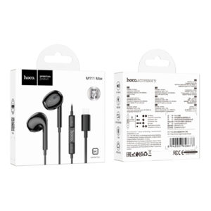 Hoco Lightning Earphones with Mic M111 Max - Black