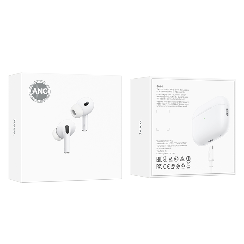 Hoco True Wireless ANC Noise Reduction Headset with Charging Case EW94