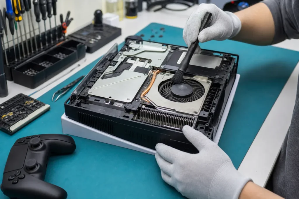 Nettoyage et diagnostic d’une console de jeux à Joliette